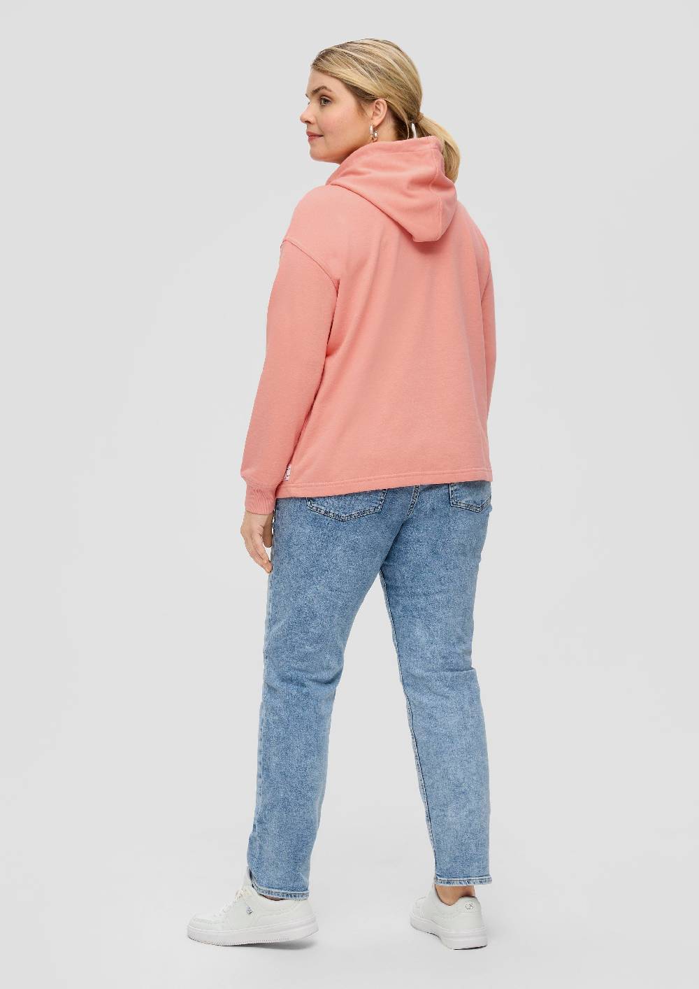 S.Oliver Kapuzensweatshirt mit überschnittener Schulter Fabrikverkauf