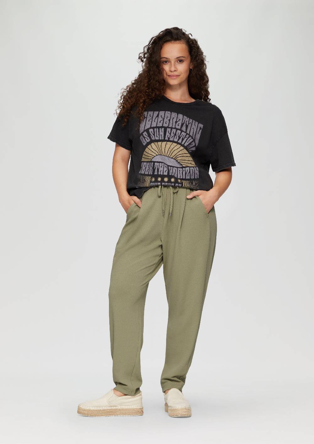 S.Oliver Jogpants aus Interlock-Crêpe Blitzverkäufe