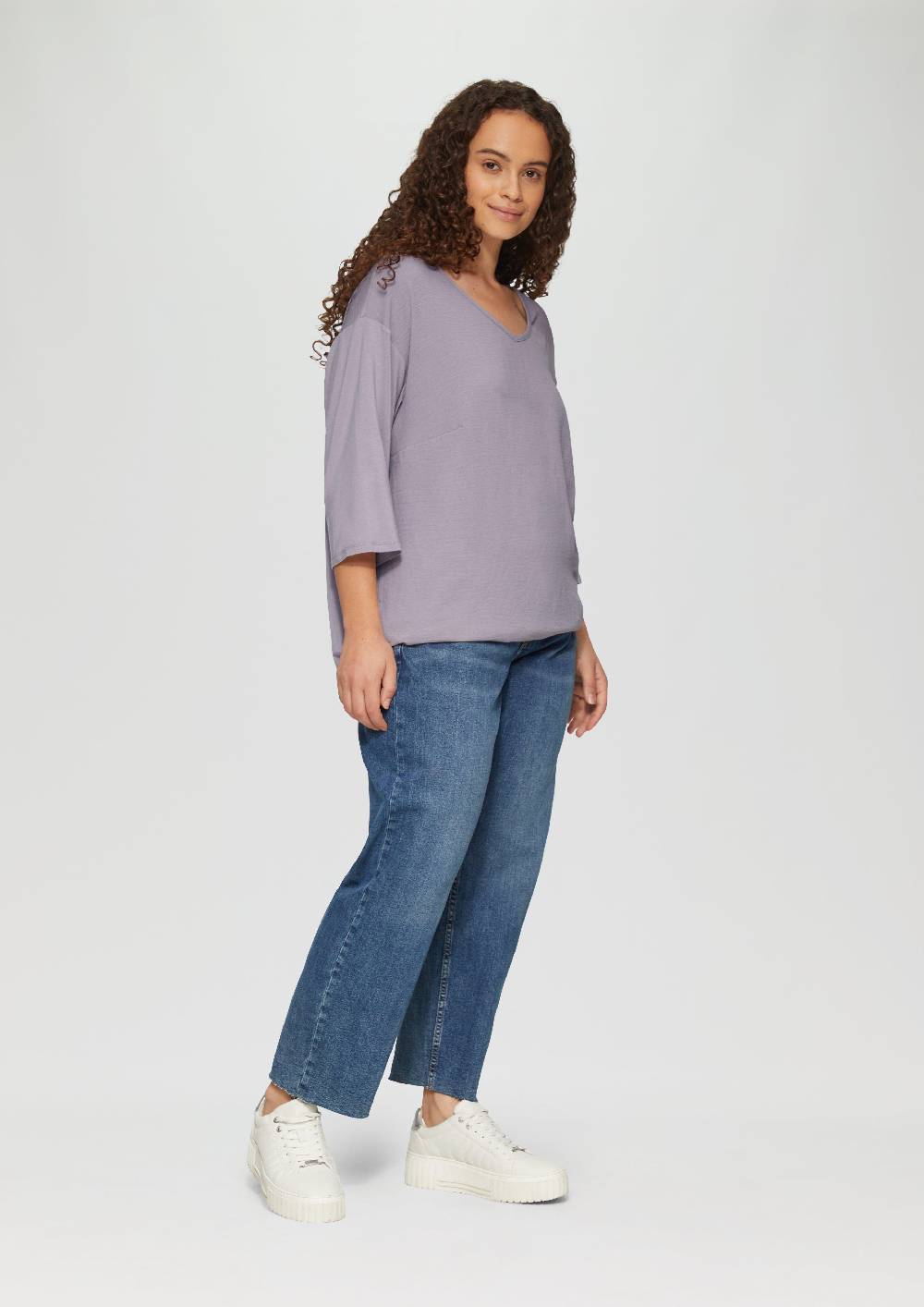 S.Oliver Shirt im Fabricmix und Loose Fit Kostenloser Versand