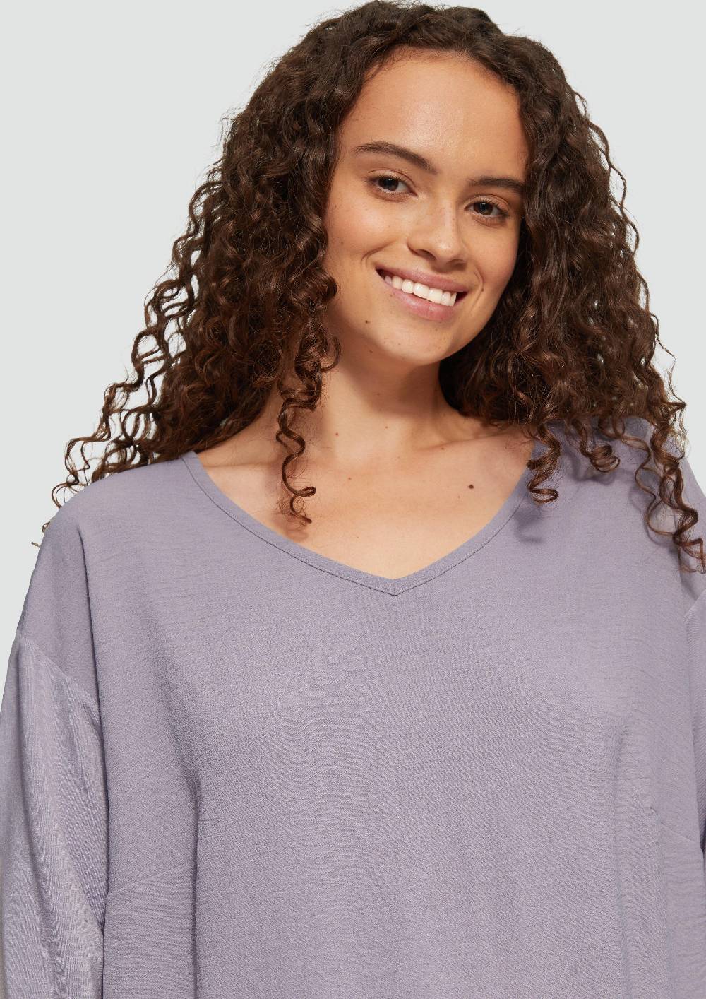 S.Oliver Shirt im Fabricmix und Loose Fit Kostenloser Versand
