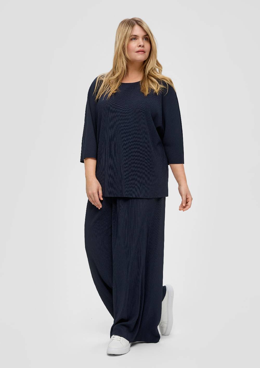 S.Oliver Weite plissierte Hose aus Jersey Fabrik Onlineshop