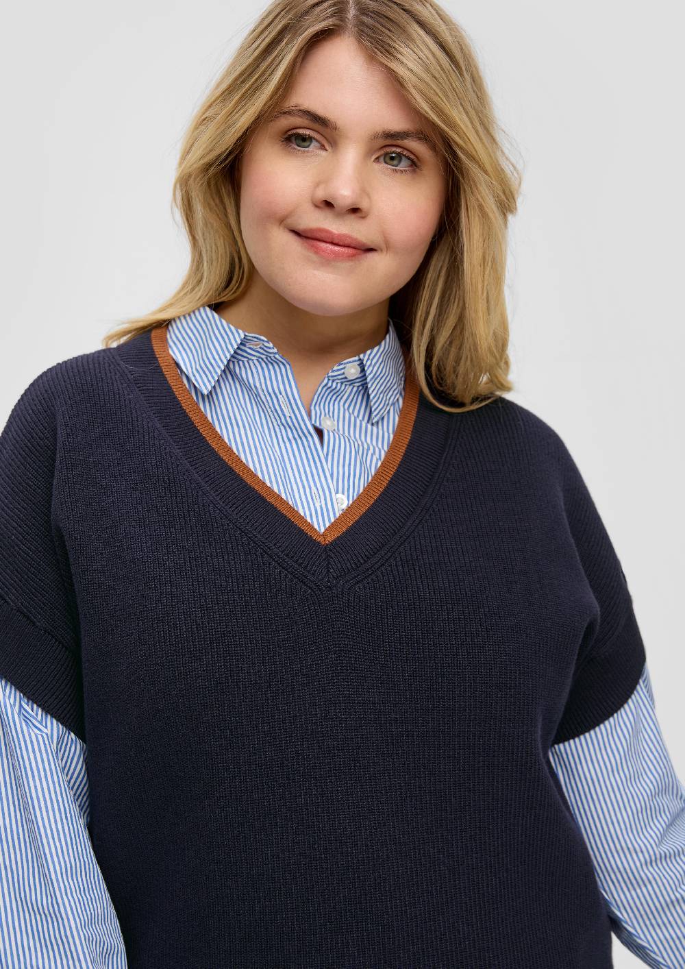 S.Oliver Pullover mit V-Ausschnitt Rabatt