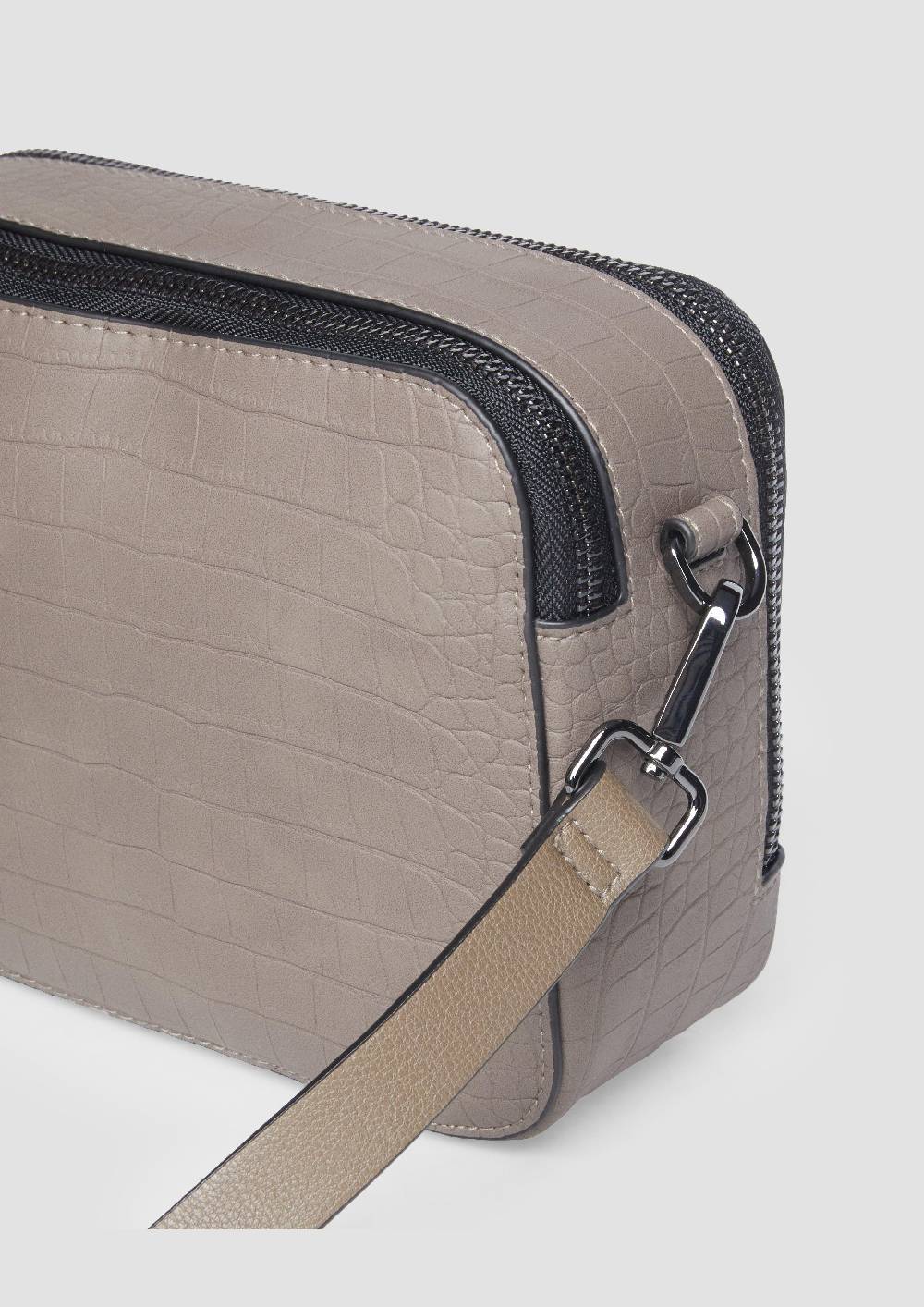 S.Oliver City-Bag in Krokodilleder-Optik Räumungsverkauf