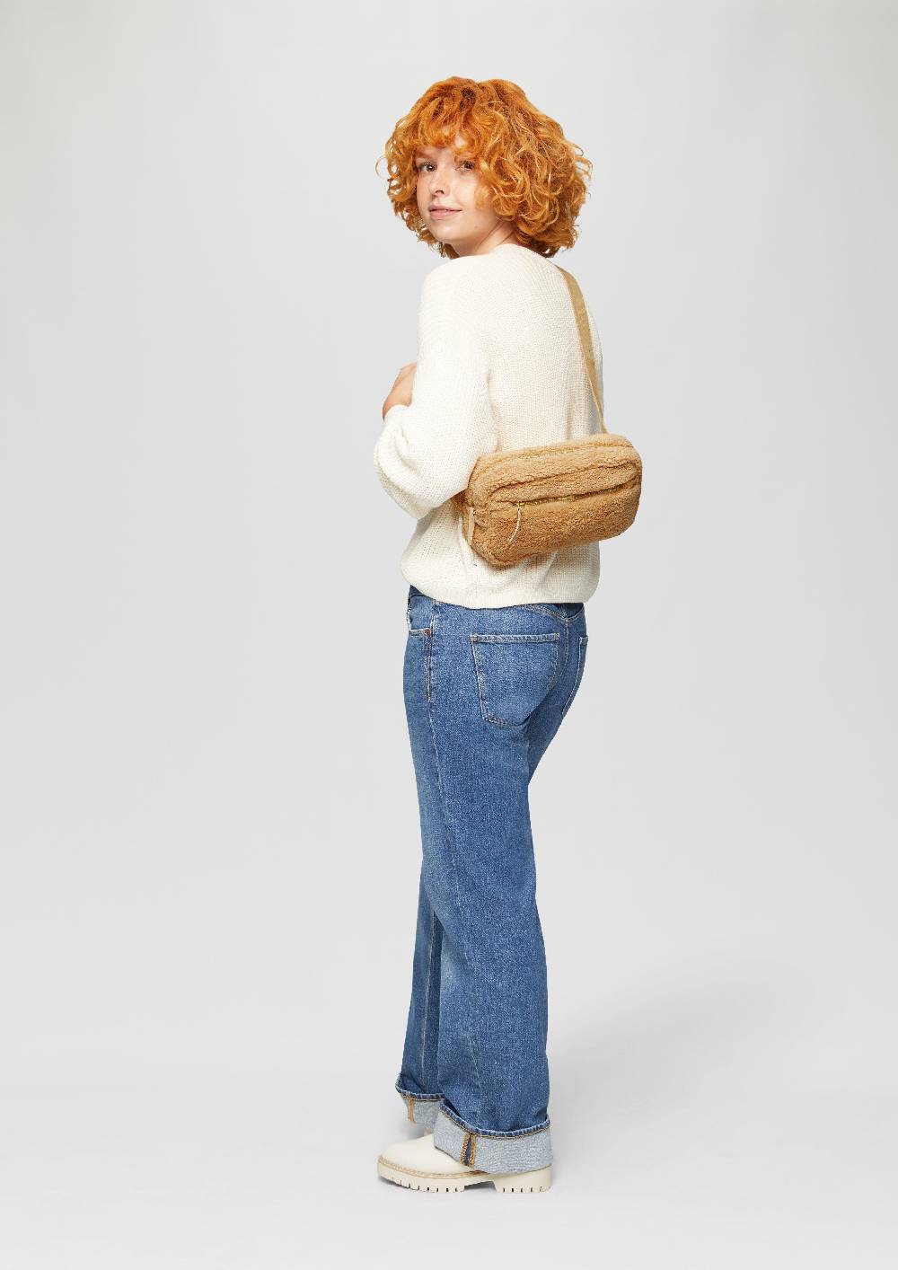S.Oliver Crossbody-Bag aus Teddyplüsch Nur für heute