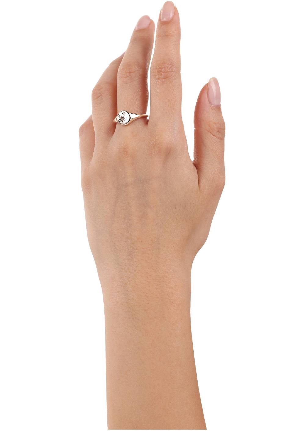 S.Oliver rosévergoldeter Silber-Ring mit Zirkonia-Steinen Blitzverkäufe