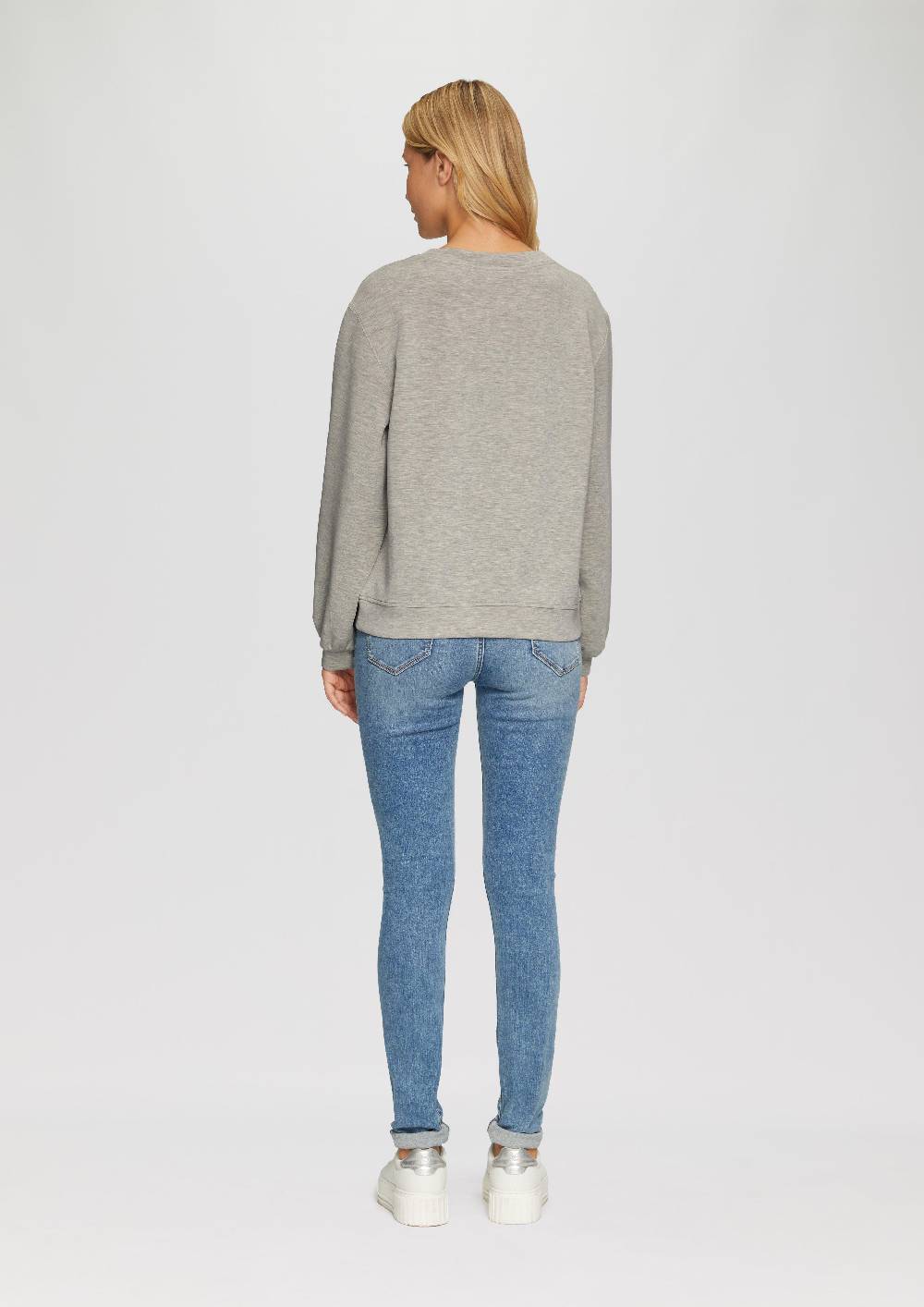 S.Oliver Scuba-Sweatshirt mit V-Ausschnitt Saisonale Angebote