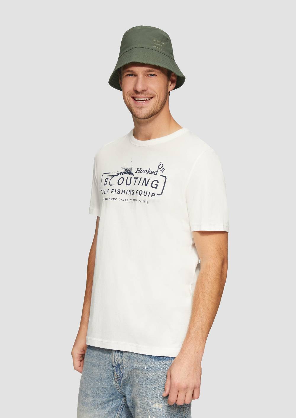 S.Oliver Bucket-Hat mit Print-Detail Tägliche Deals