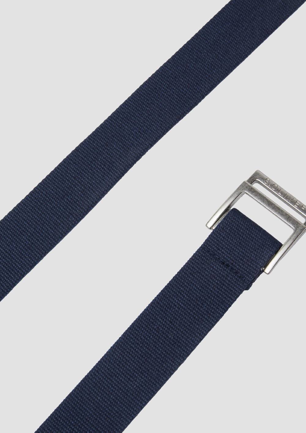 S.Oliver Canvas-Gürtel mit Lederdetails Kostenlose Rückgabe