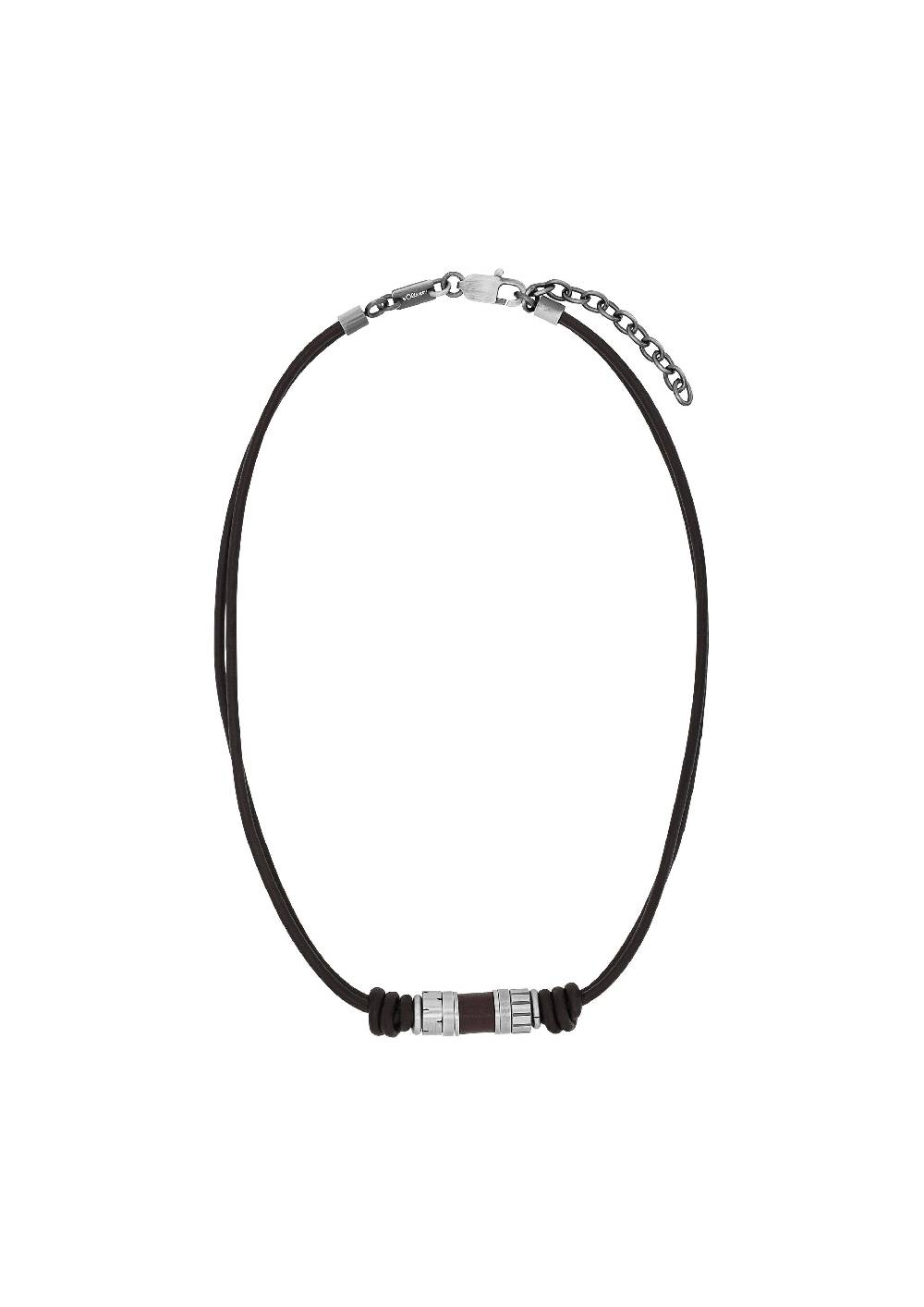 S.Oliver Ledercollier mit Edelstahl-Beads JETZT KAUFEN