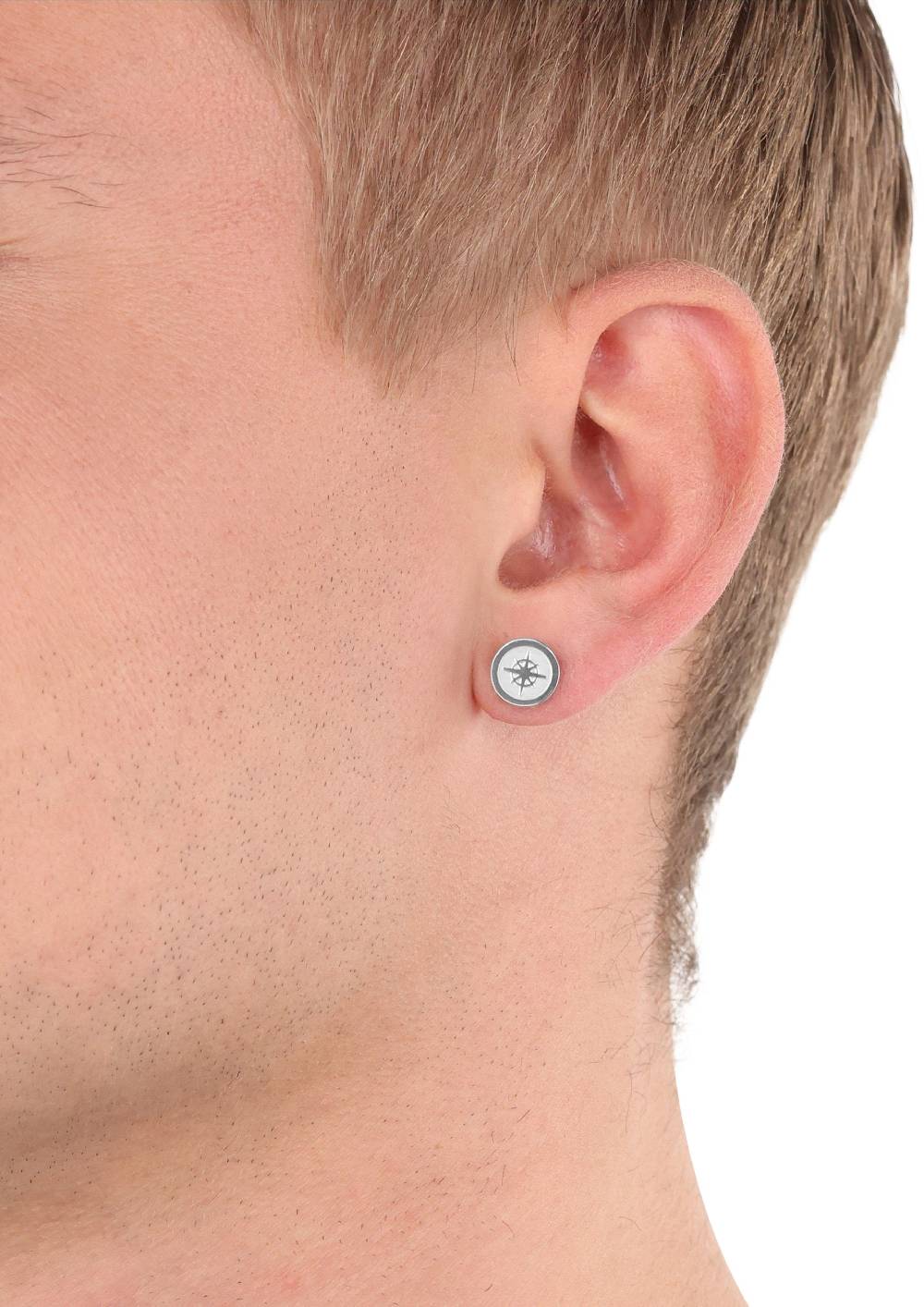 S.Oliver Single-Ohrstecker mit Kompass-Motiv Letzter Tag