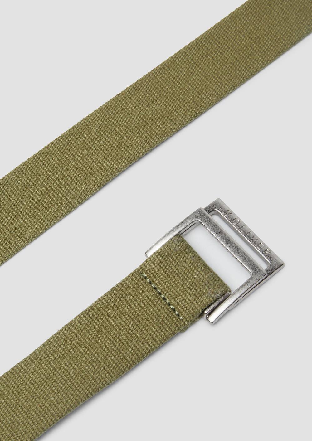 S.Oliver Canvas-Gürtel mit Lederdetails Nur für heute