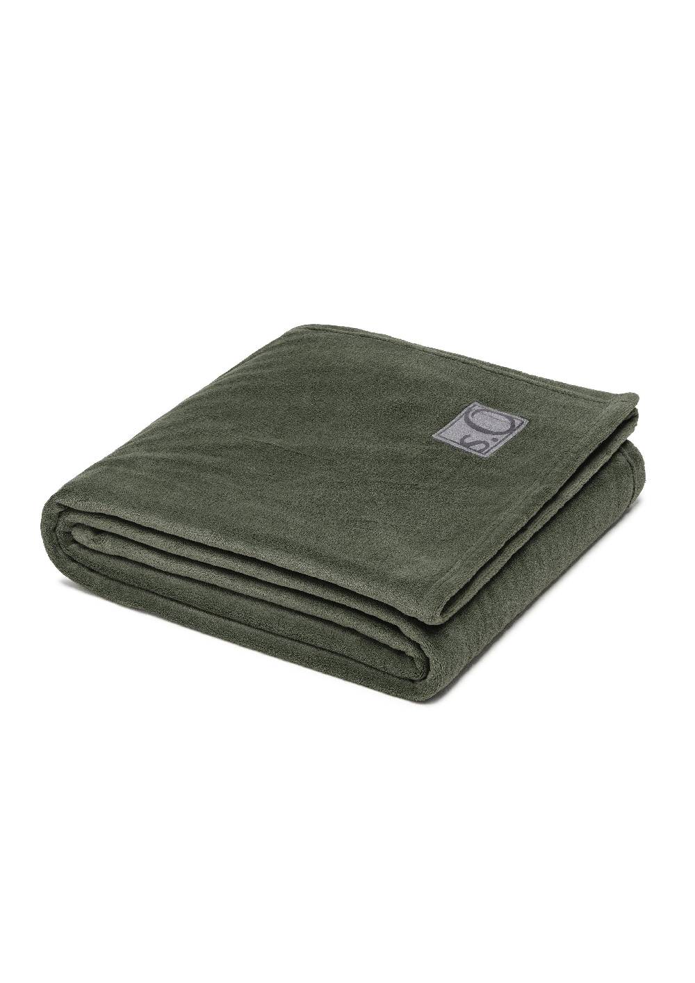 S.Oliver Weiche Decke mit Logo-Detail Kostenloser Versand international