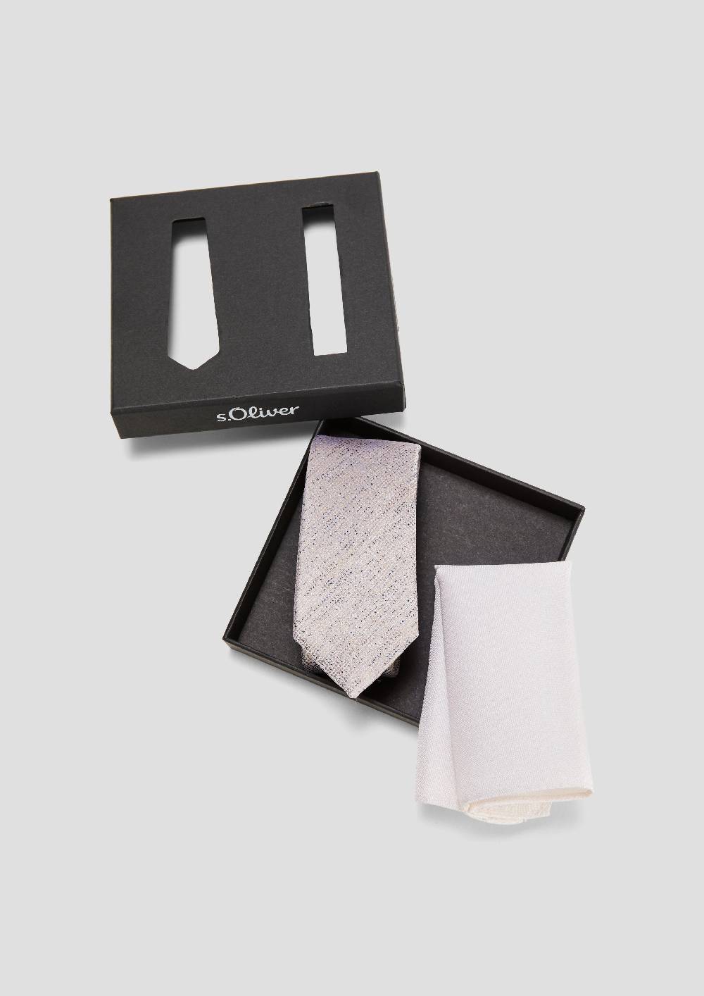 S.Oliver Accessoires-Box mit Krawatte und Tuch Räumungsverkauf