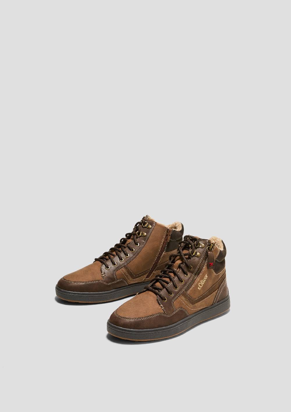 S.Oliver Gefütterte Boots mit Kontrastnähten Bis zu 50% Rabatt