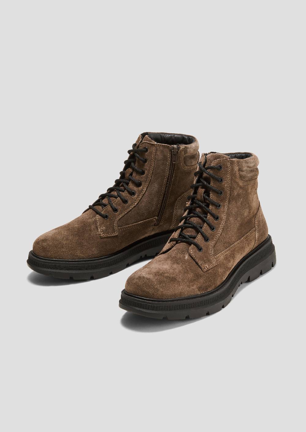 S.Oliver Gefütterte Boots aus Leder zollfrei
