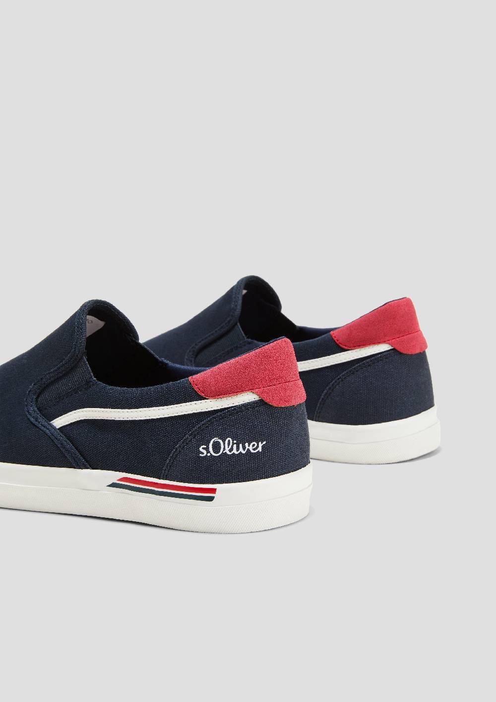 S.Oliver Textil-Slipper mit Gummisohle und Logo-Detail Angebote