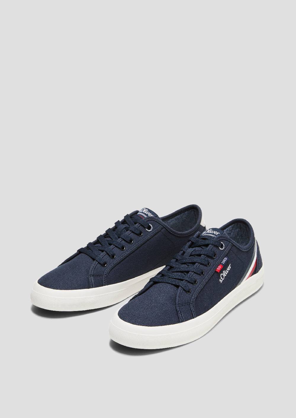 S.Oliver Sneaker mit Kontrast-Details und Logo Hotsell