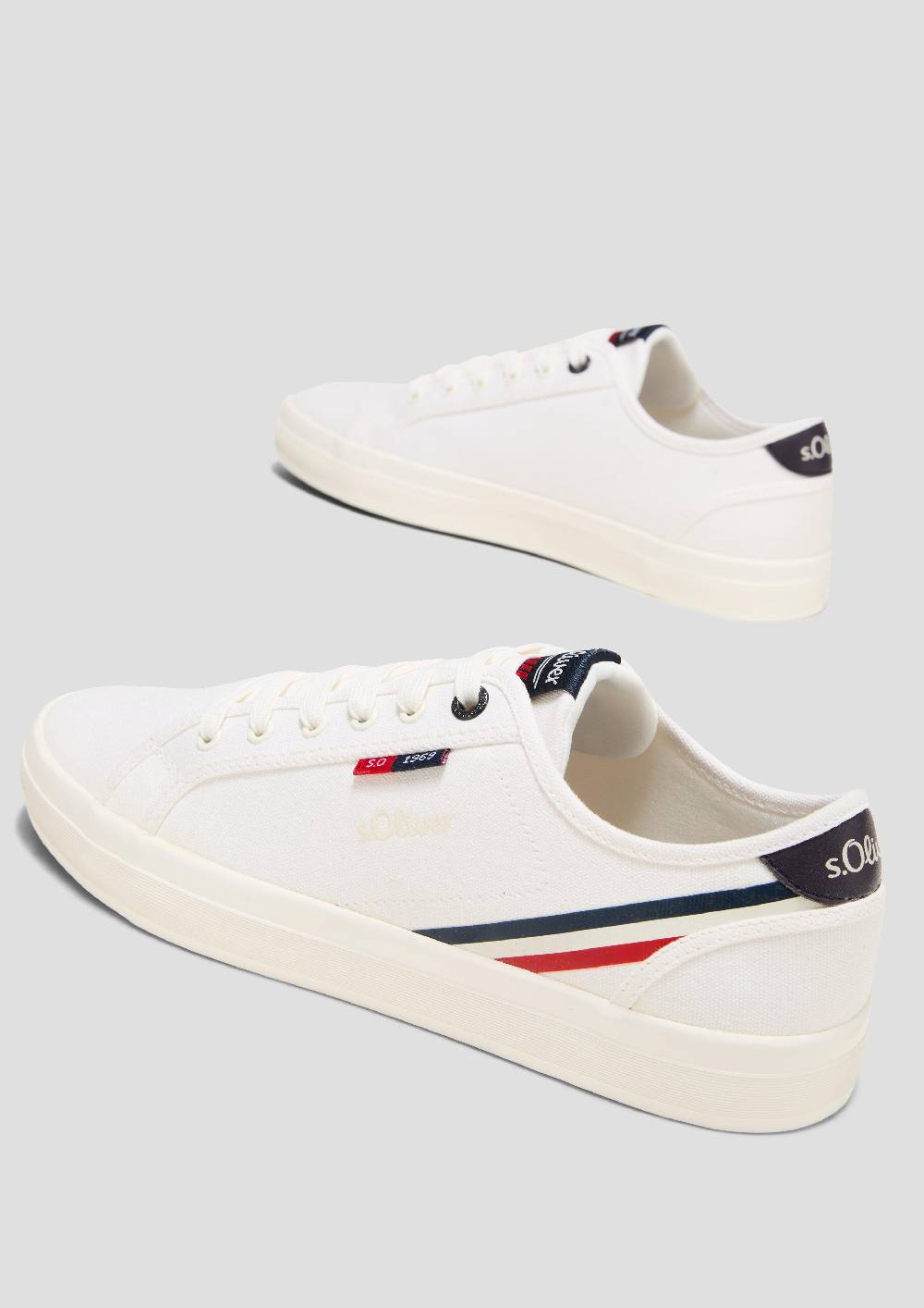 S.Oliver Sneaker mit Kontrast-Details und Logo im Angebot