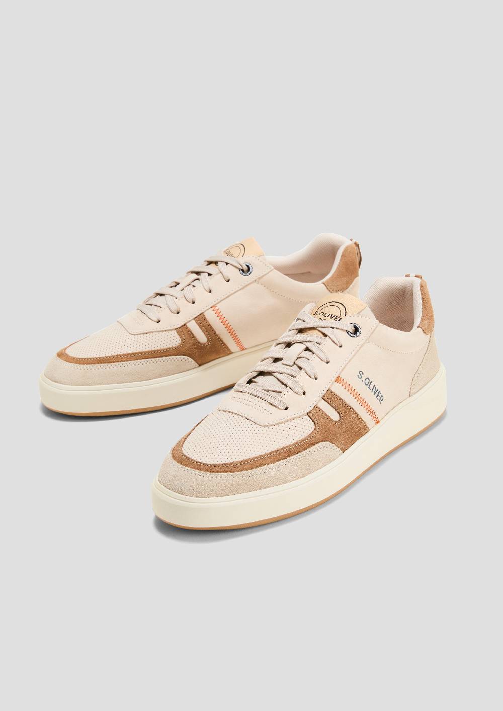 S.Oliver Sneaker aus Leder mit Logo-Detail Saisonale Angebote