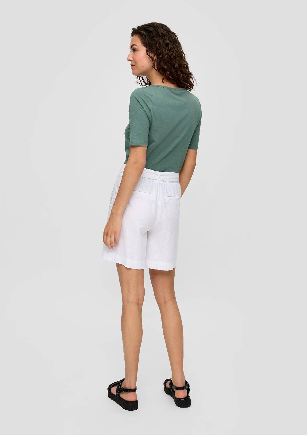 S.Oliver Elastisches Jersey-Shirt mit U-Ausschnitt Neueste Stile