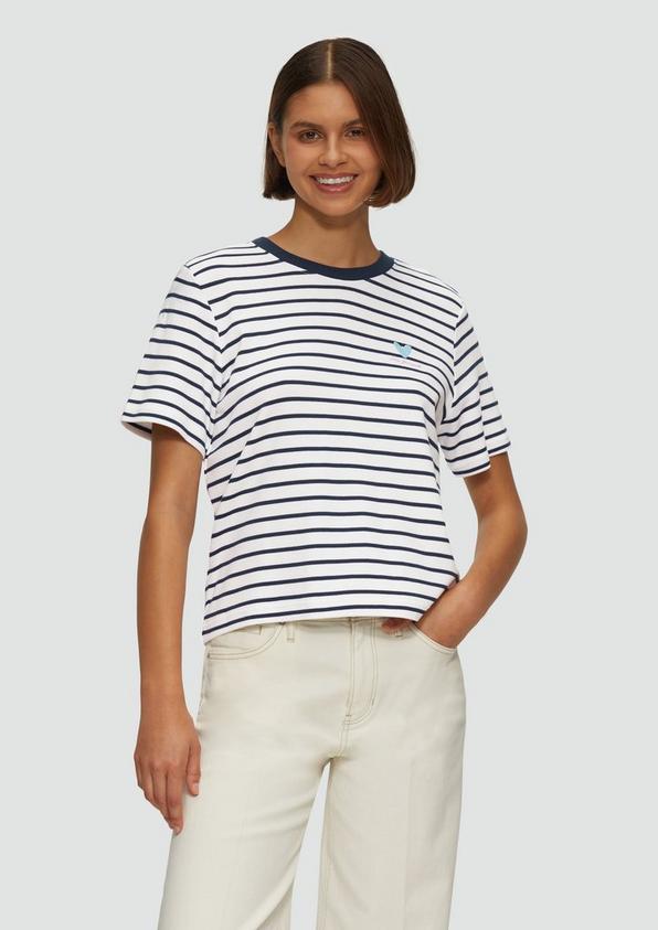 S.Oliver Ringelshirt mit Stickerei Letzte 2 Tage