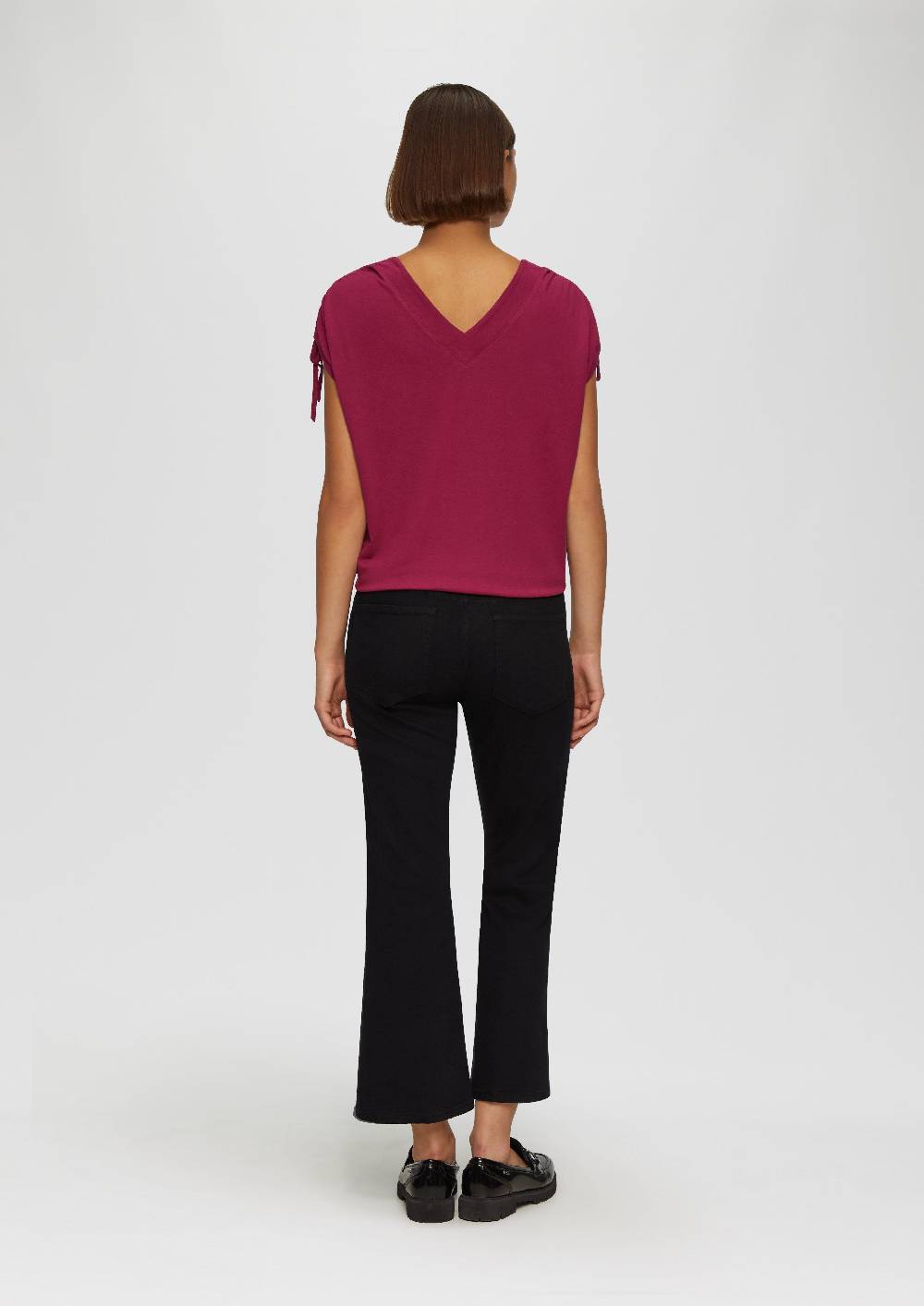 S.Oliver Cropped Jeans / Regular Fit / Mid Rise / Flared Leg Super Rabatt