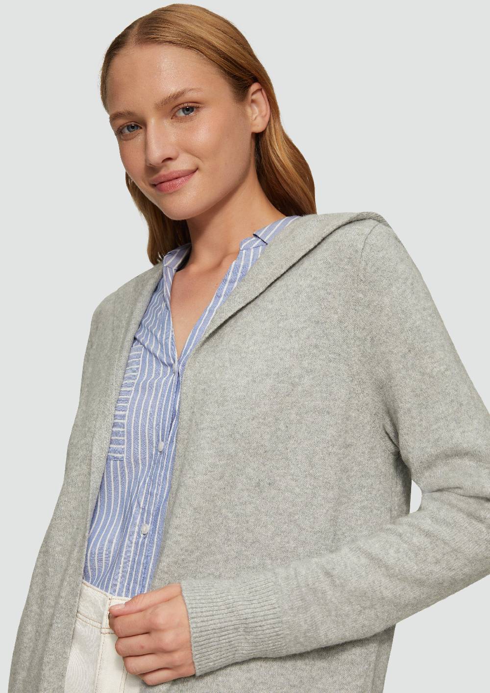 S.Oliver Long-Cardigan mit Kapuze zollfrei