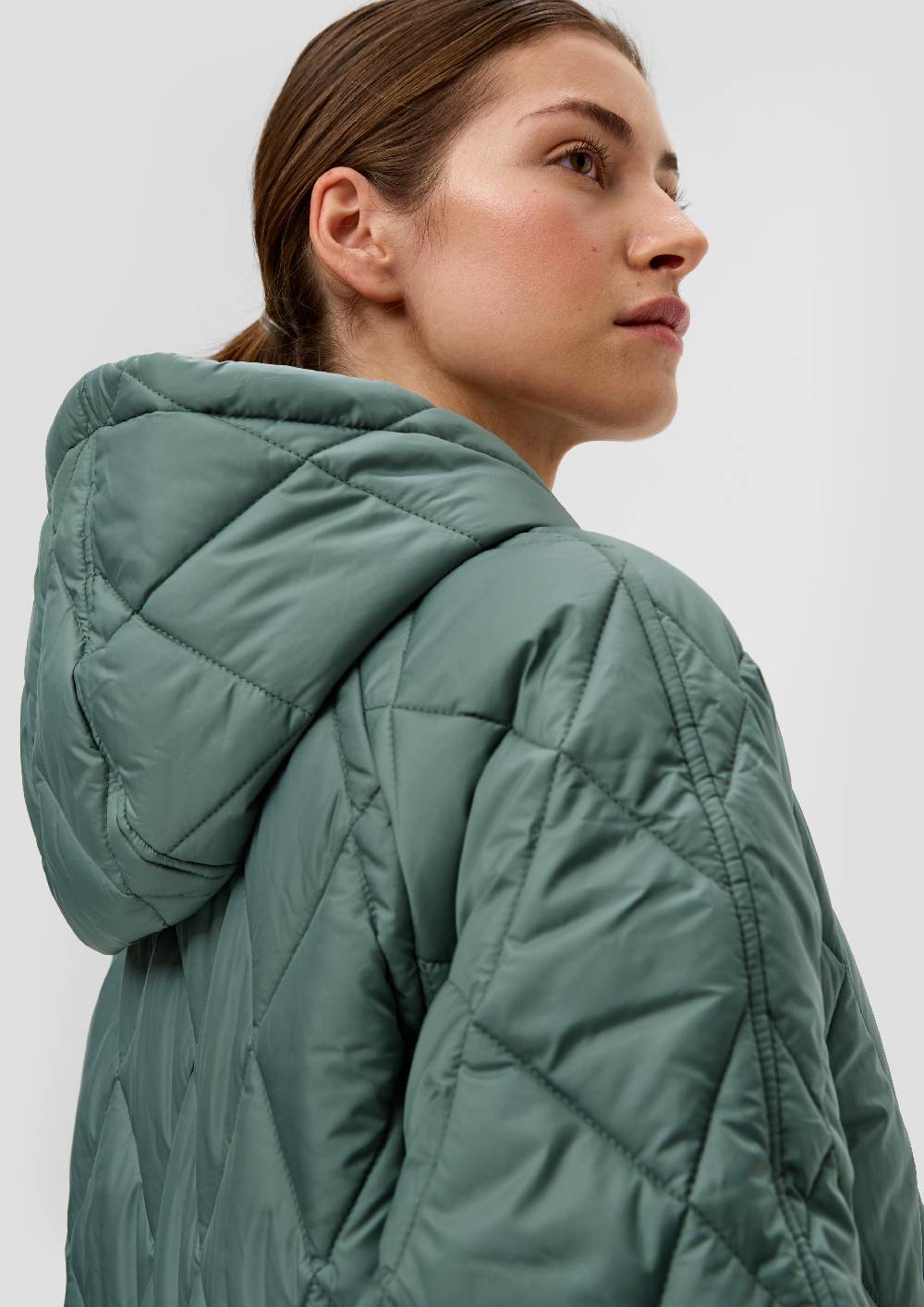 S.Oliver Oversize Mantel mit abgerundetem Saum Verkauf