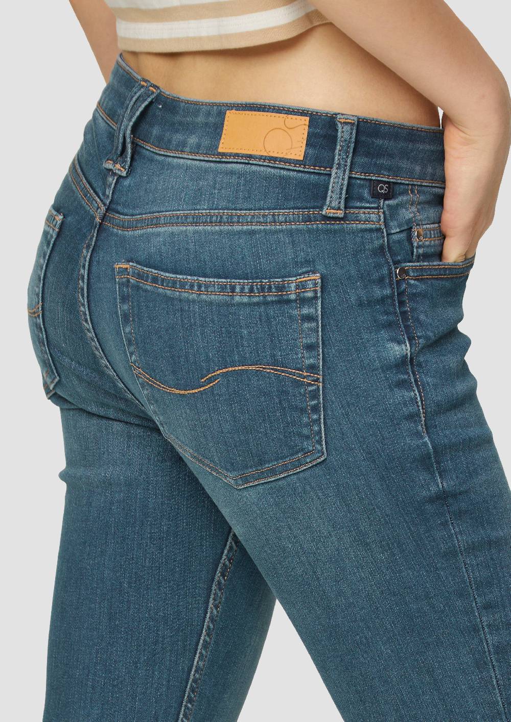 S.Oliver Ankle-Jeans Sadie / Mid Rise / Skinny Leg / Super Stretch Fabrikverkauf