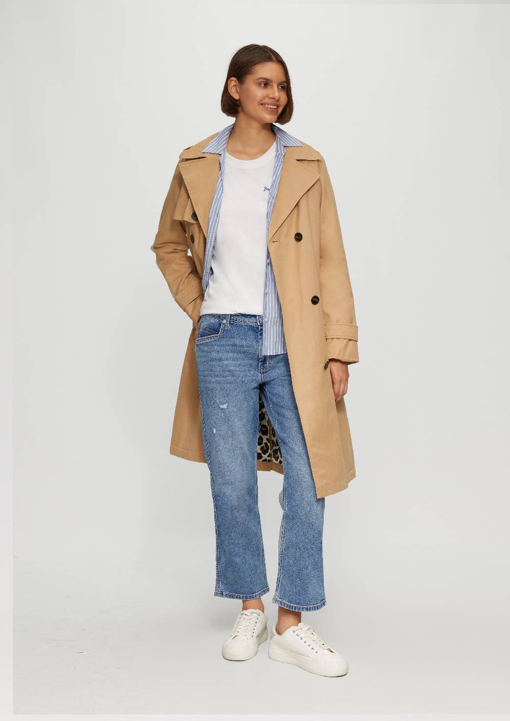 S.Oliver Cropped Jeans Karolin / Regular Fit / Mid Rise / Straight Leg Kostenloser Versand