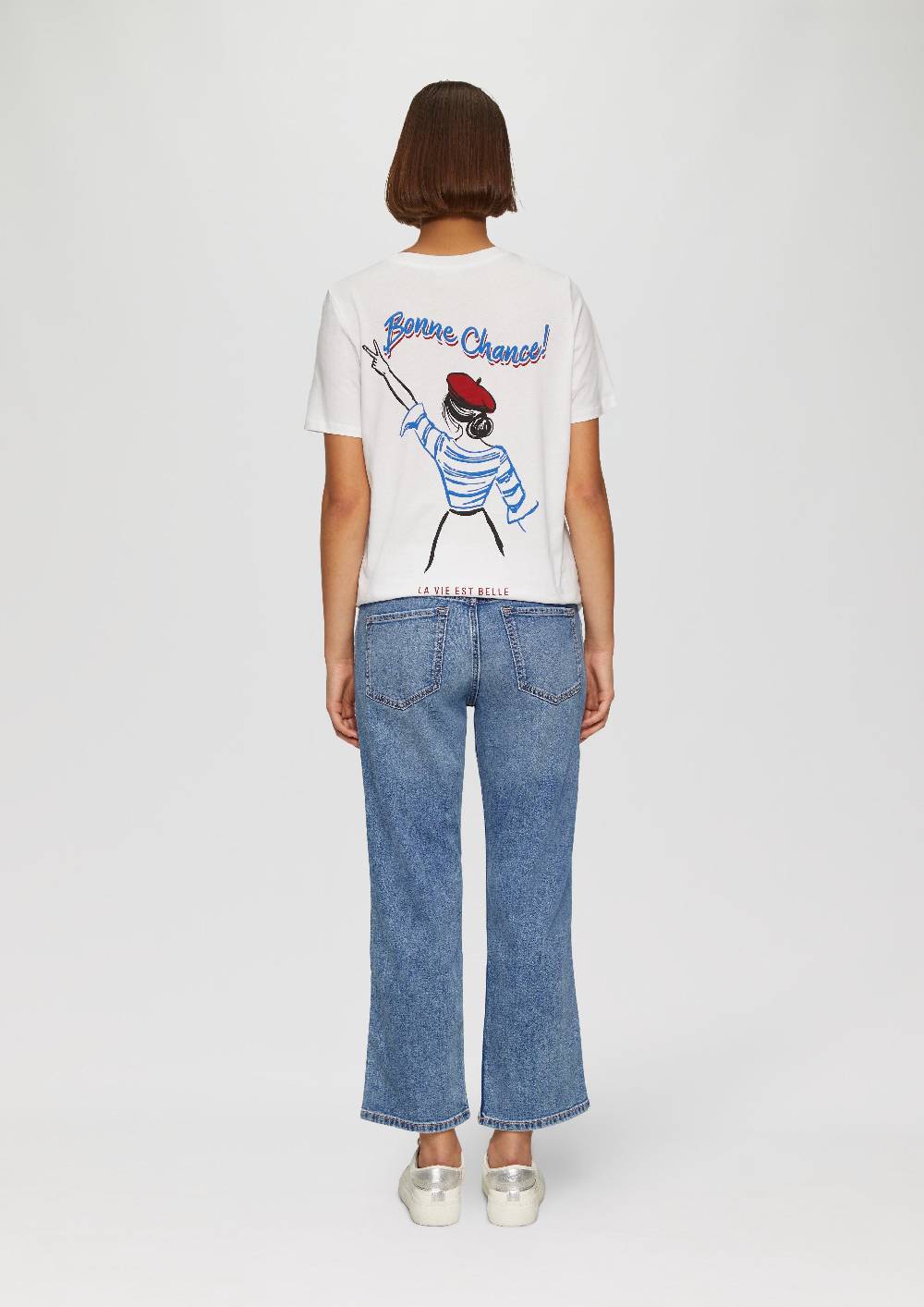S.Oliver Cropped Jeans Karolin / Regular Fit / Mid Rise / Straight Leg Kostenloser Versand