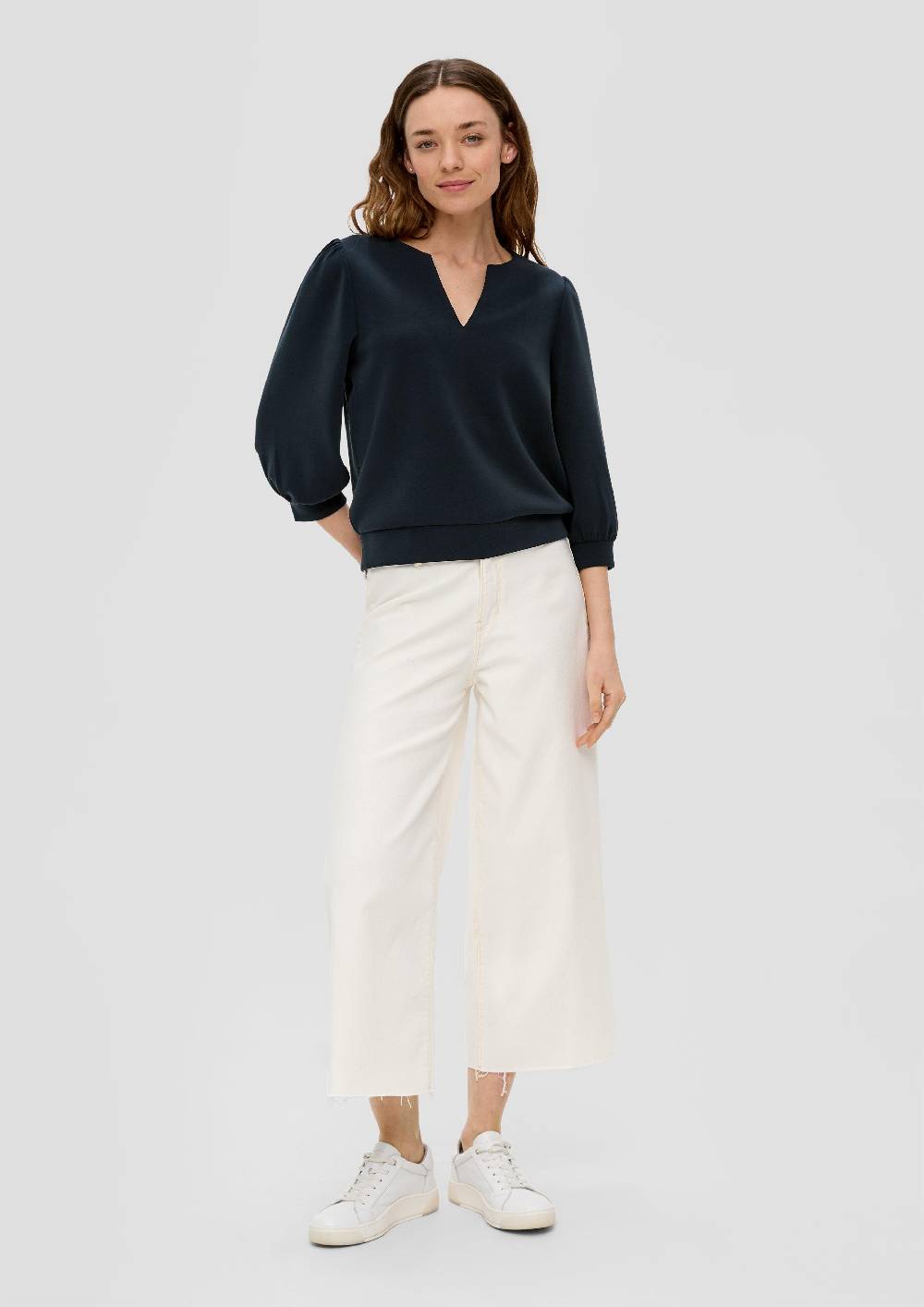 S.Oliver Langarmshirt mit Tunika-Ausschnitt Fabrik Onlineshop
