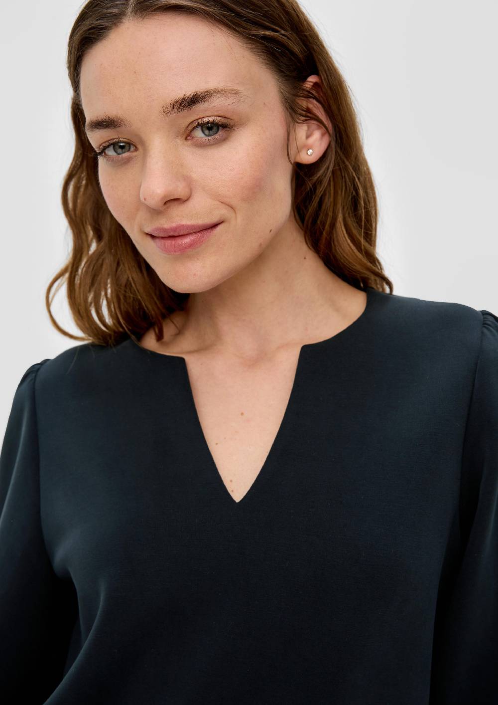 S.Oliver Langarmshirt mit Tunika-Ausschnitt Fabrik Onlineshop