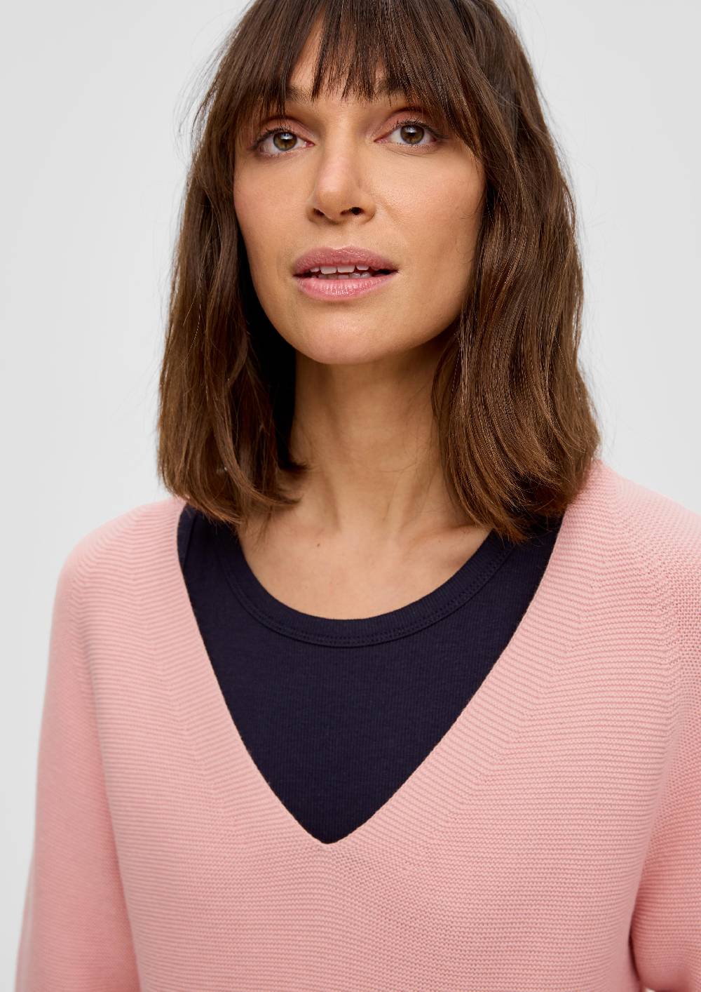 S.Oliver Strickpullover mit V-Ausschnitt Versandkostenfrei