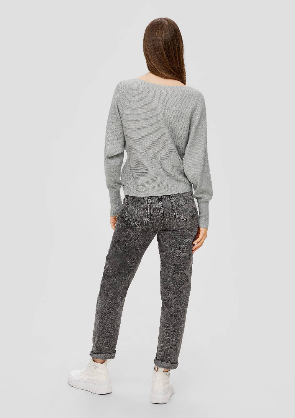 S.Oliver Rippstrickpulli mit Fledermausarm Flash Sale