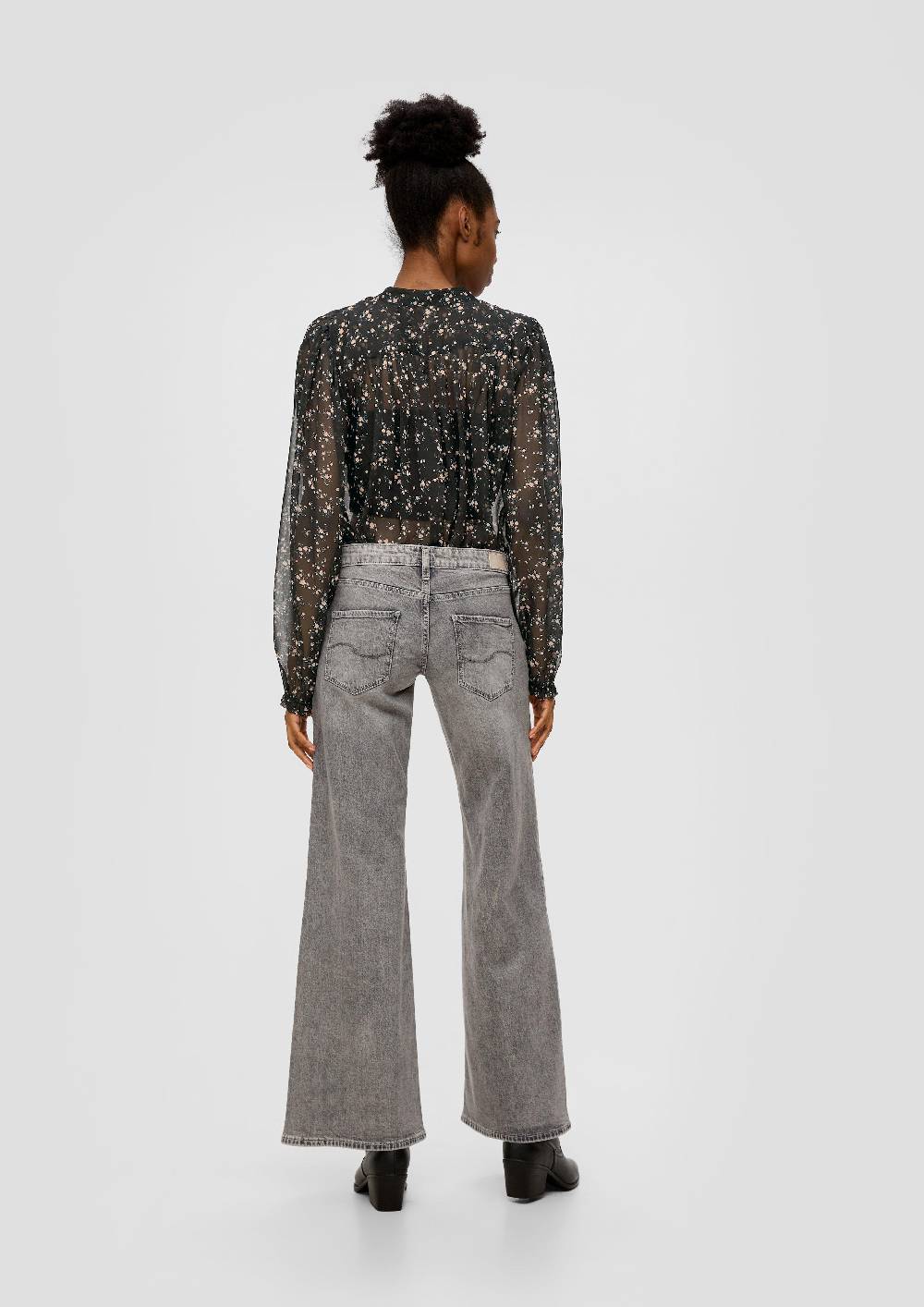 S.Oliver Chiffon-Bluse mit Knöpfen Online Shopping