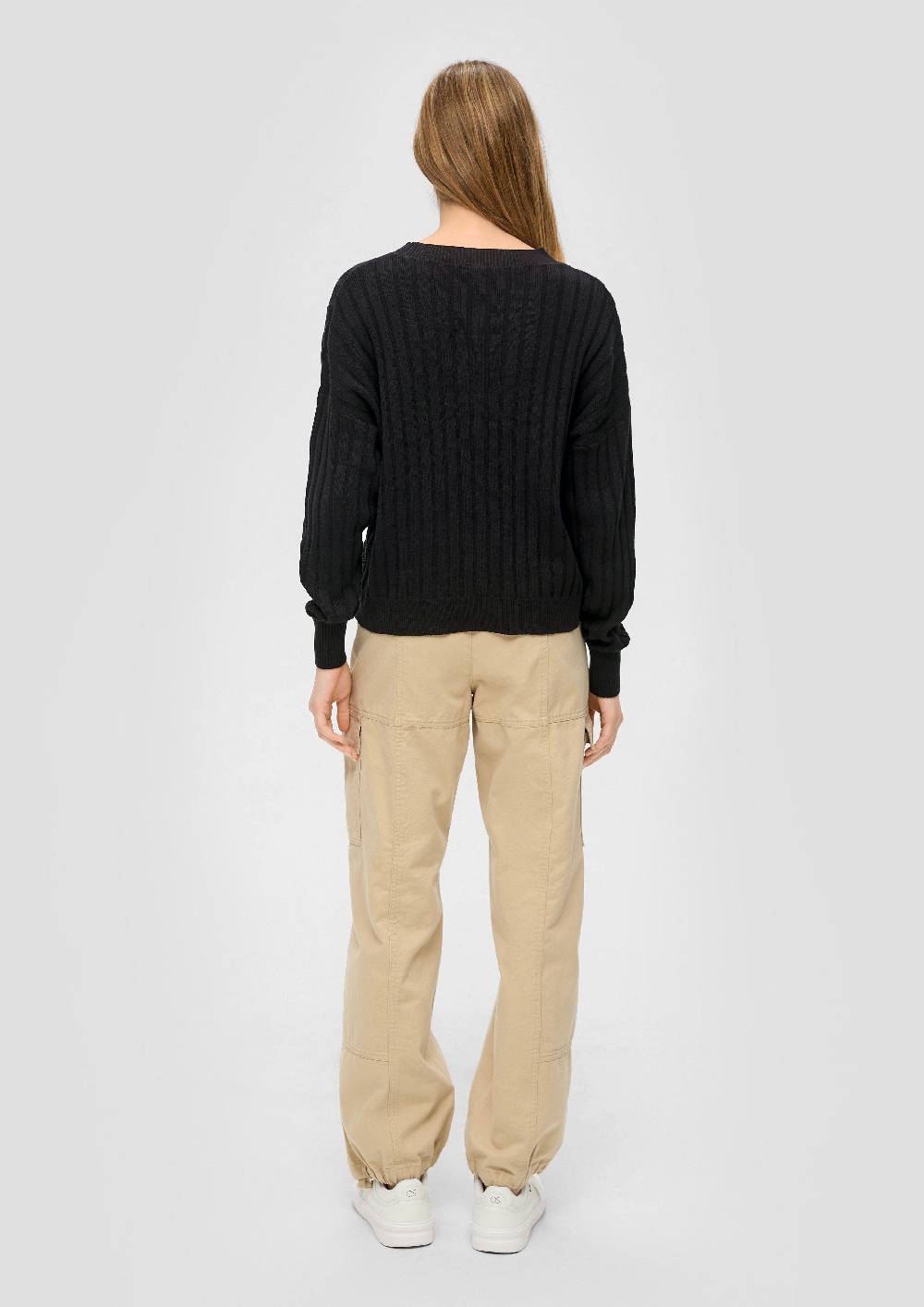 S.Oliver Weicher Strickpullover aus Baumwollmix Black Friday