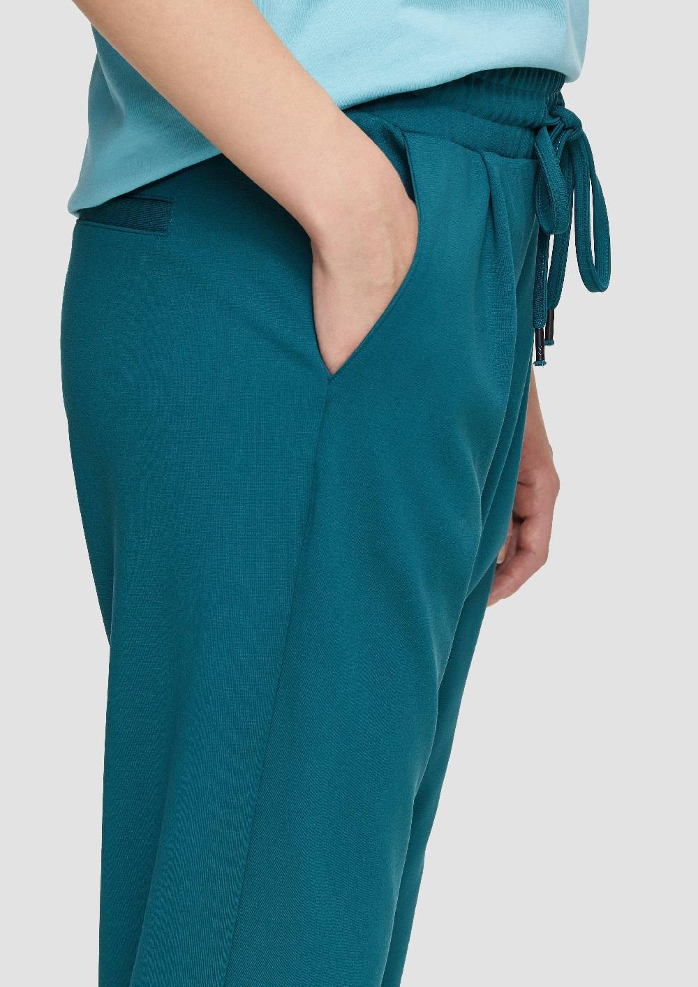 S.Oliver Hose aus Interlock-Jersey mit schmal zulaufendem Bein Heißer Verkauf