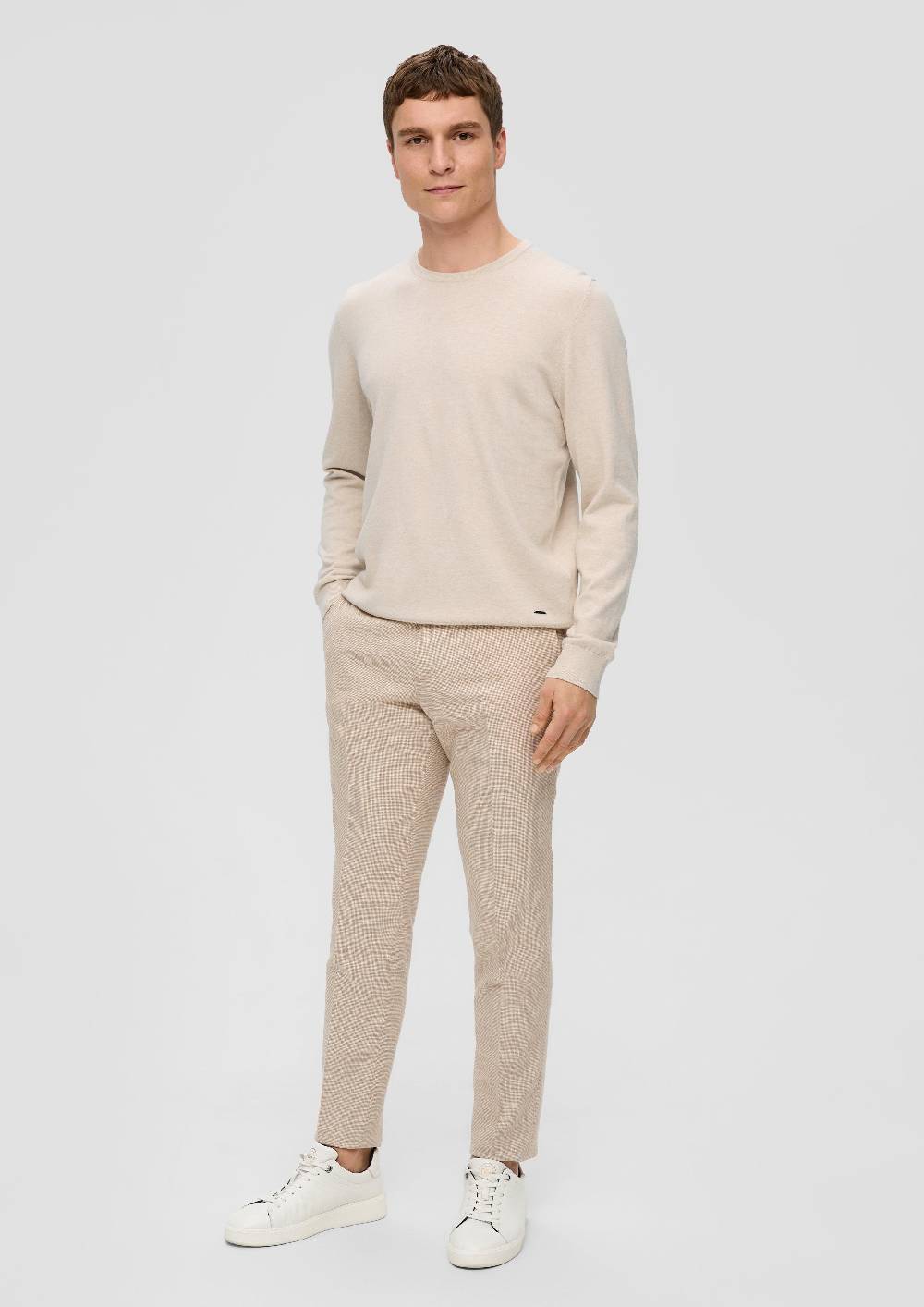 S.Oliver Strickpullover aus Seide mit Crew Neck Kostenlose Rückgabe