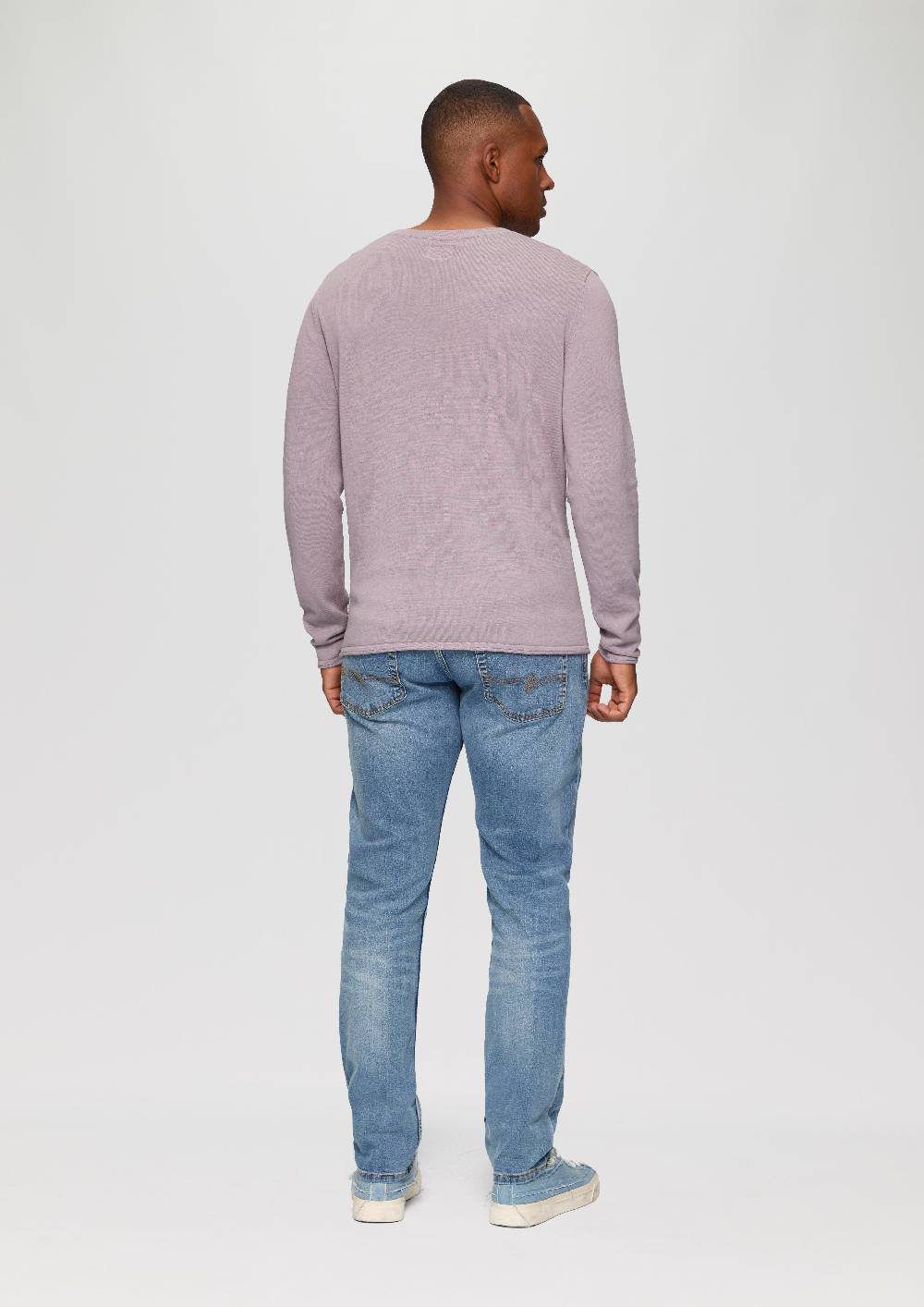 S.Oliver Strickpullover mit Rollsaum und Wascheffekt Begrenzte Freigabe