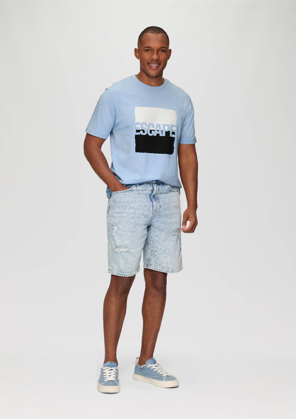 S.Oliver T-Shirt aus Jersey mit Frontprint Letzte 2 Tage