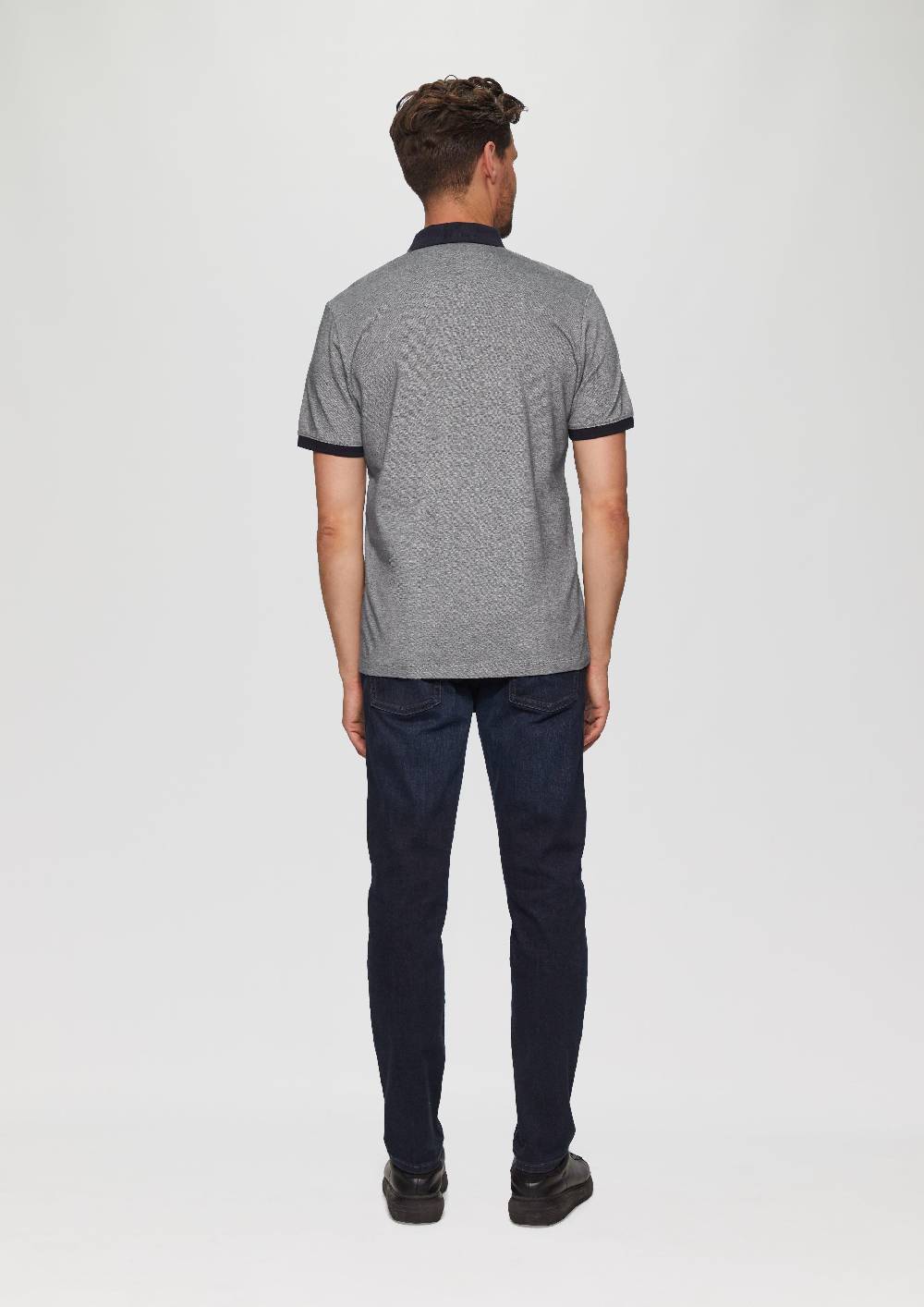 S.Oliver Poloshirt aus Baumwollpiqué mit Kontrast-Details Letzter Tag