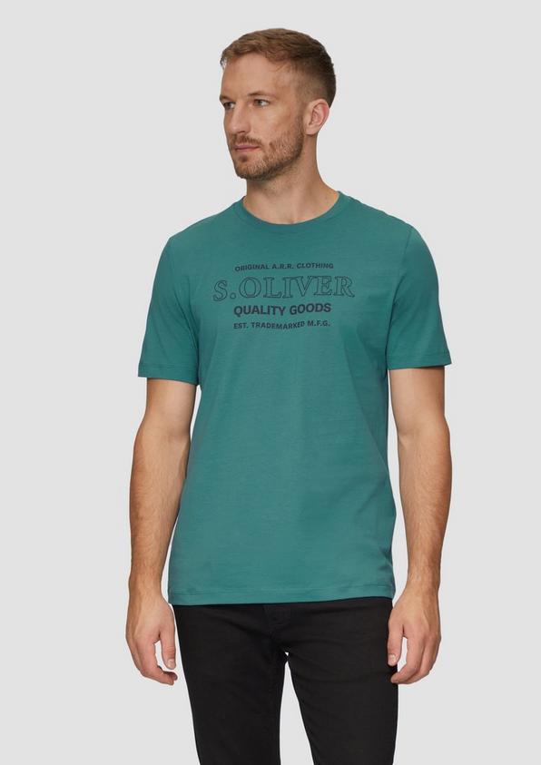 S.Oliver T-Shirt mit Logo-Motiven aus reiner Baumwolle Bis zu 65% Rabatt