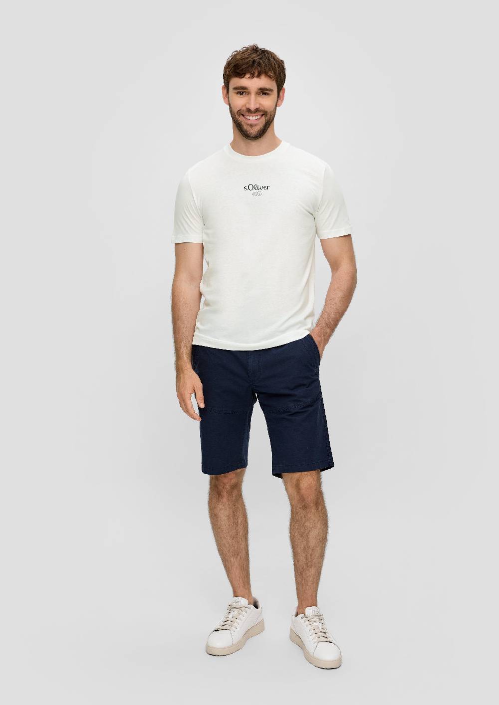 S.Oliver T-Shirt mit Logo-Print Discount Store für neue Produkte