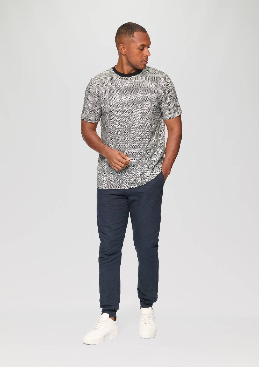 S.Oliver T-Shirt mit All-over-Print Clearance-Verkauf