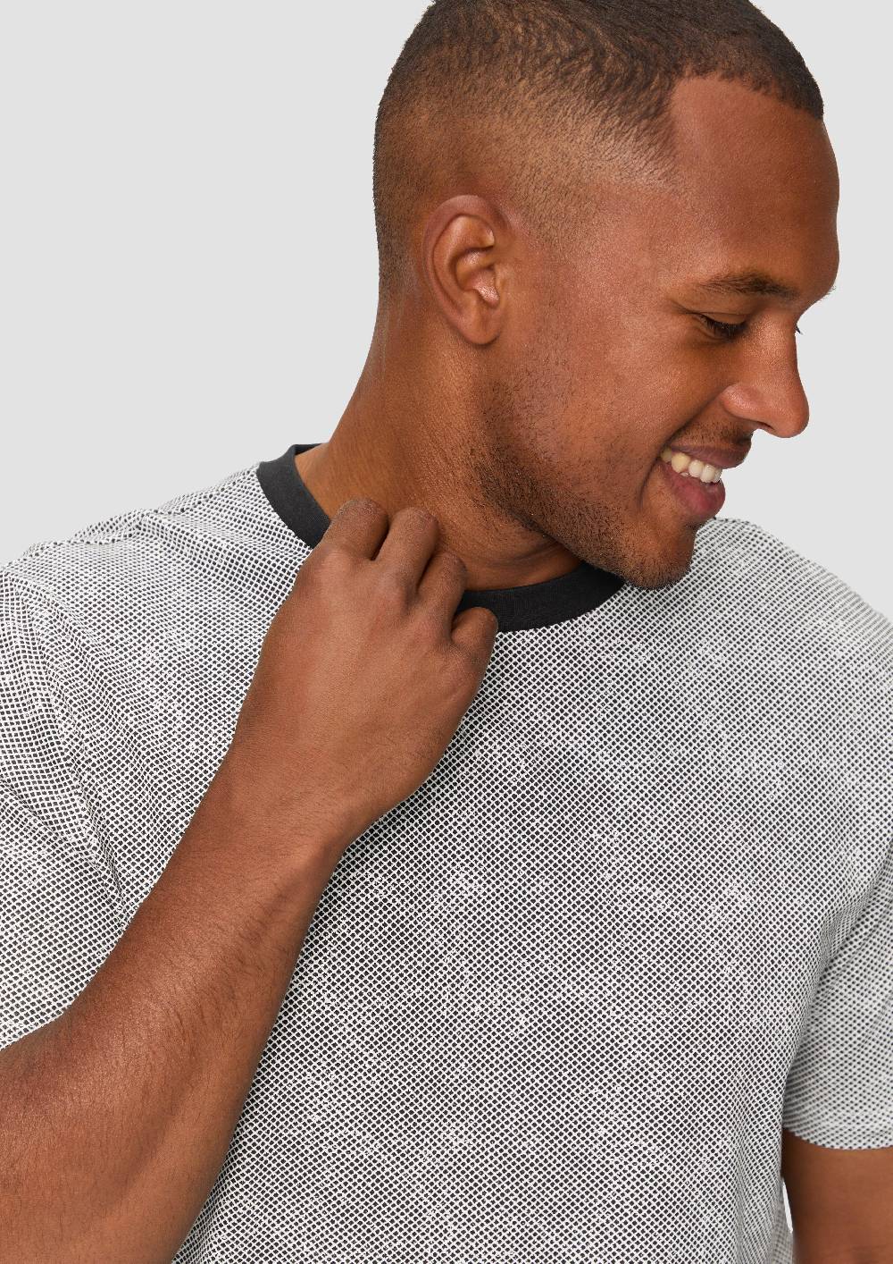 S.Oliver T-Shirt mit All-over-Print Clearance-Verkauf