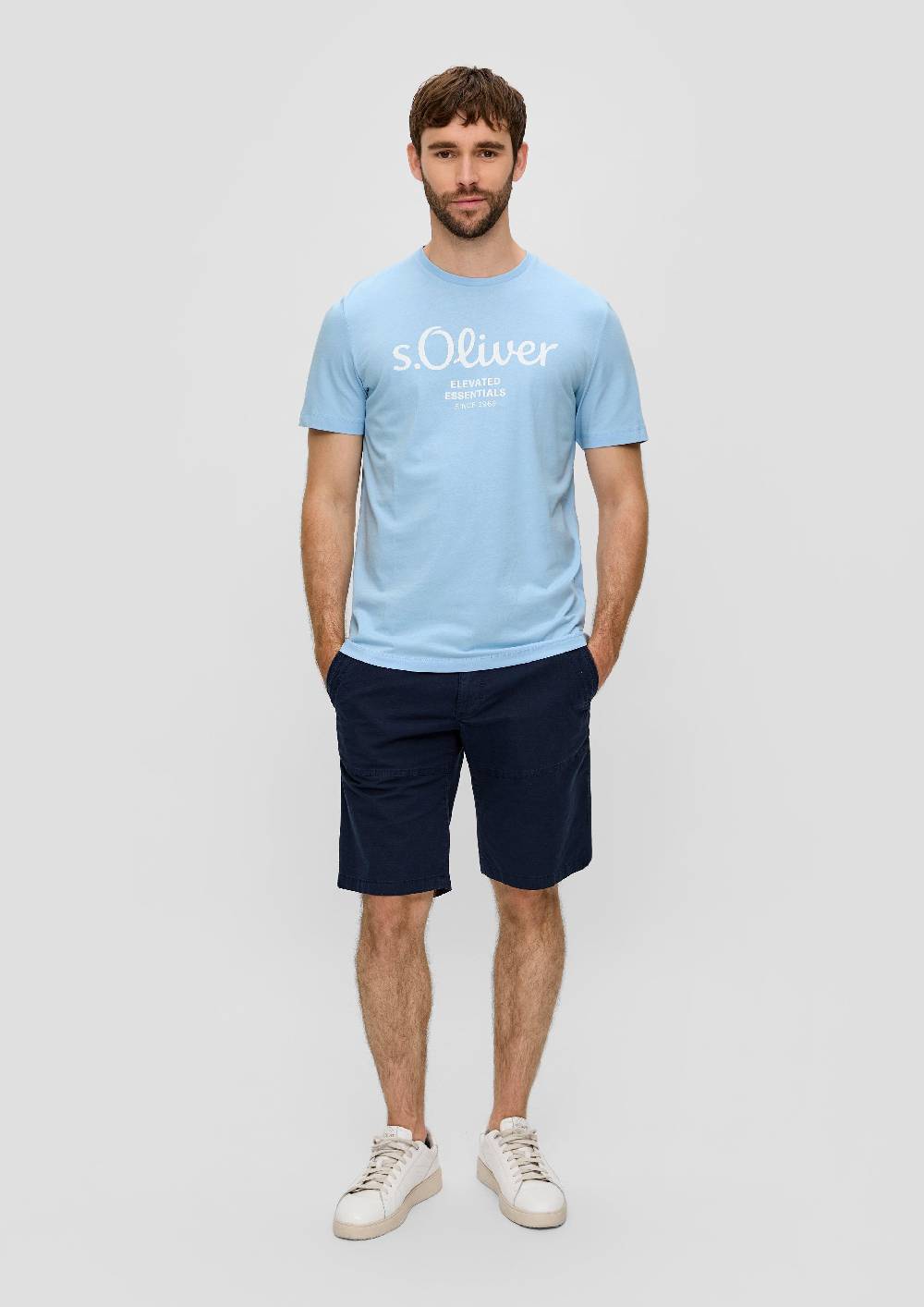 S.Oliver T-Shirt aus Baumwolle mit Label-Print Speichern exportieren