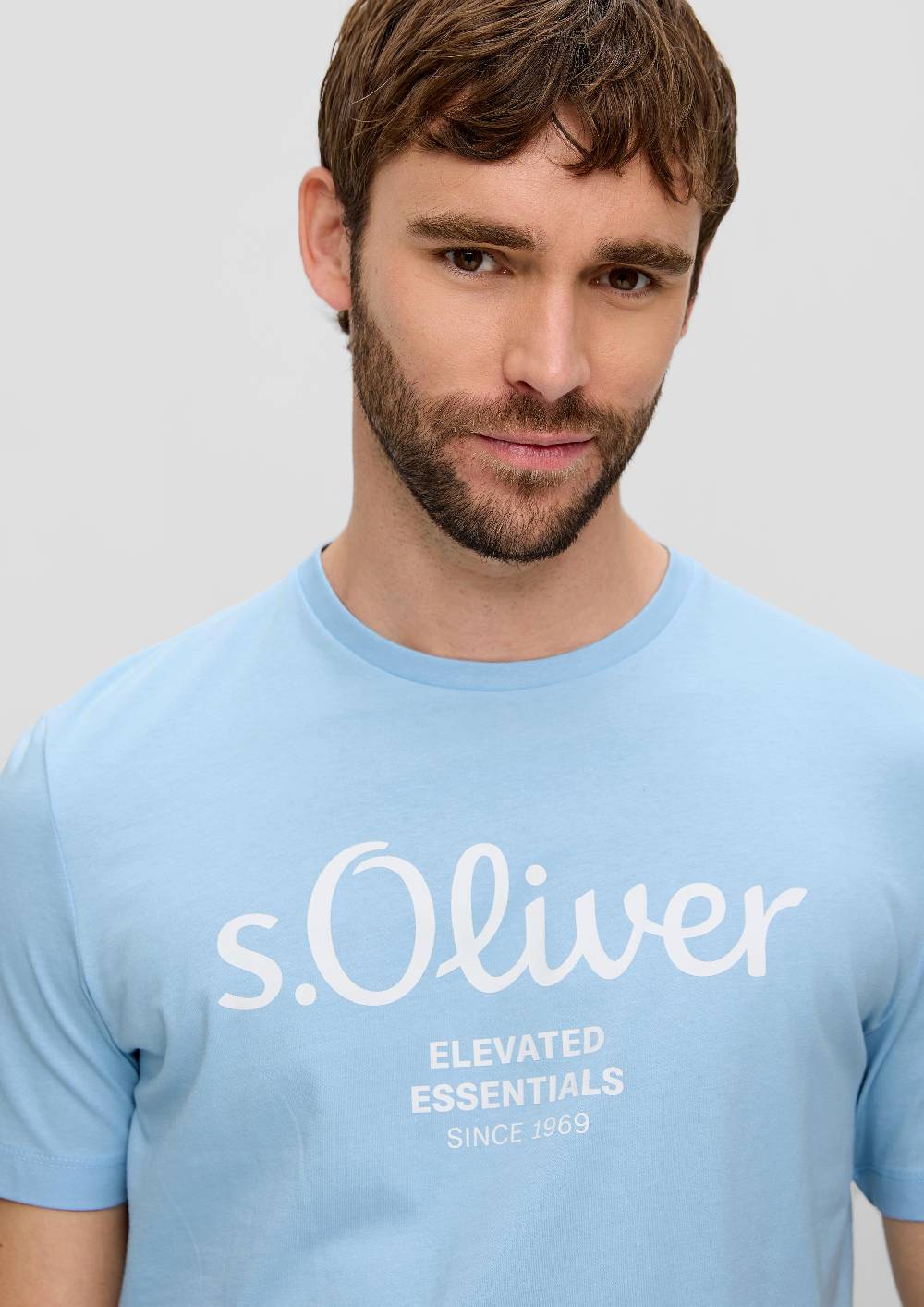 S.Oliver T-Shirt aus Baumwolle mit Label-Print Speichern exportieren