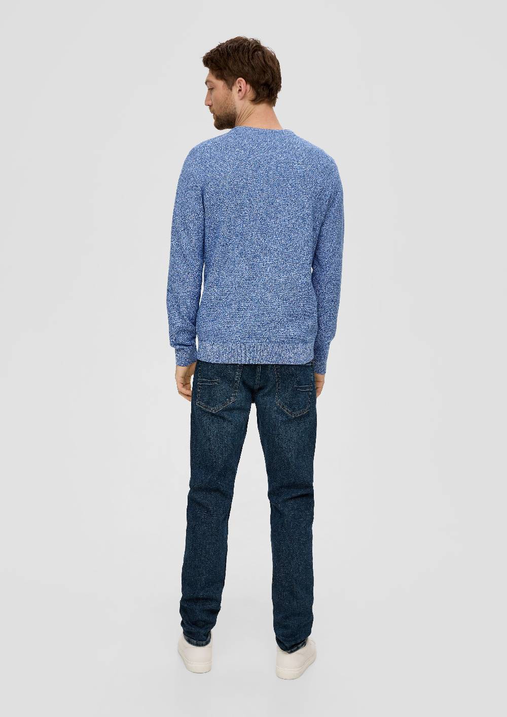 S.Oliver Feinstrickpullover mit Crew Neck Im Verkauf