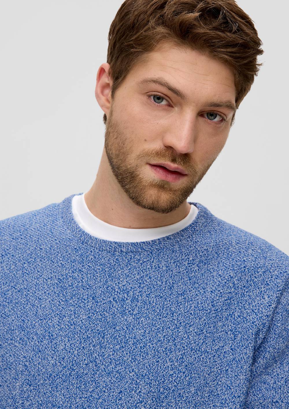 S.Oliver Feinstrickpullover mit Crew Neck Im Verkauf